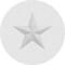 Ekena Millwork Standard Grayson Star Rosette With Square Edge, 6"W x 6"H x 1/2"P ROSP060X060X050GRY06 - alternate 4